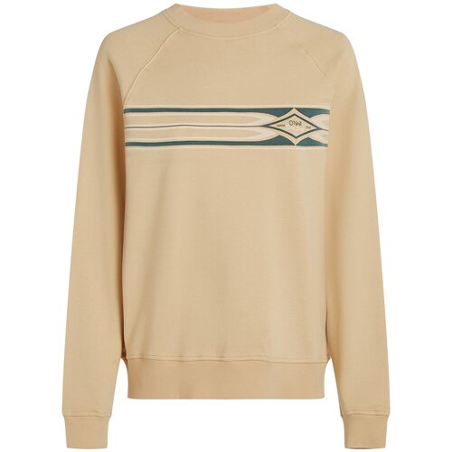 O'neill Sweater majica bež / smaragdno zelena / bijela Cijene