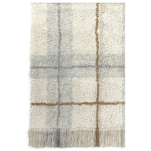 Lorena Canals Krem/kadulja zeleni periv/ručno rađen pamučan tepih 90x120 cm Tartan Blue Sage &amp;ndash; Slike
