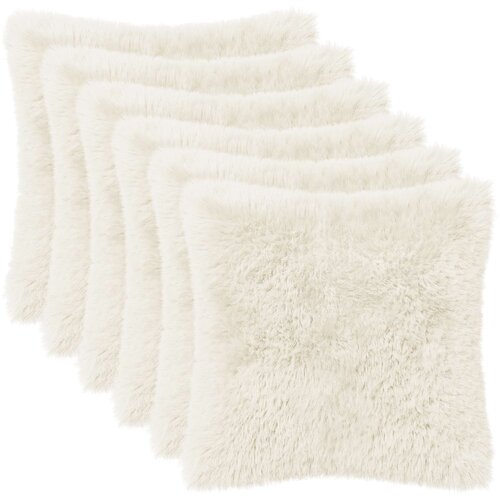  Presvlaka za jastuk 6 pcs HEERLEN Bijela 50 x 50 cm PV flis Cene