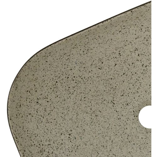  umivaonik sivo-crni 48 x 37,5 x 13,5 cm keramički Slike