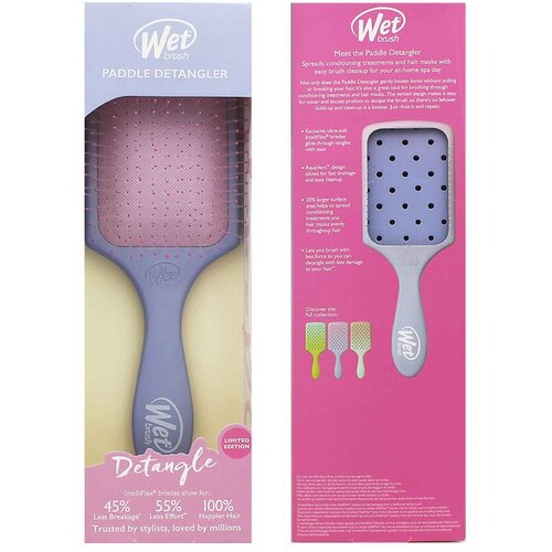 Wet Brush Feel Good Paddle Detangler ravna četka za raščešljavanje Ombre Pink/Purple Cene