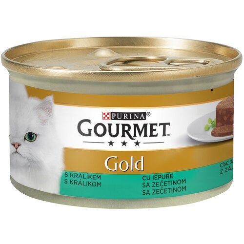 Purina gourmet gold pašteta za mačke zečetina 85g Slike