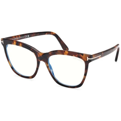 Tom Ford Blue Block Ženski okvir za dioptrijske naočare 0FT6042-B 5254, Smeđi Slike