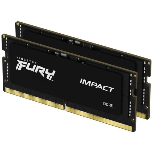Kingston SODIMM DDR5 32GB (2x16GB kit) 6400MT/s KF564S38IBK2-32 FURY Impact Black XMP Cene