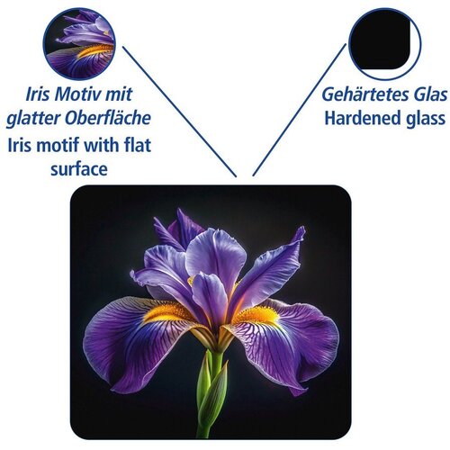 Wenko Zidna za&amp;scaron;titna ploča za &amp;scaron;tednjak od kaljenog stakla 50x56 cm Iris &amp;ndash; Slike
