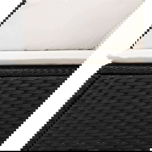 vidaXL 8-dijelni set vrtnih sofa od poliratana s jastucima crni Cijene