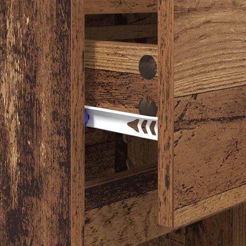  Noćni ormar 2 pcs Staro drvo 40 x 35 x 70 cm Konstruirano drvo Slike