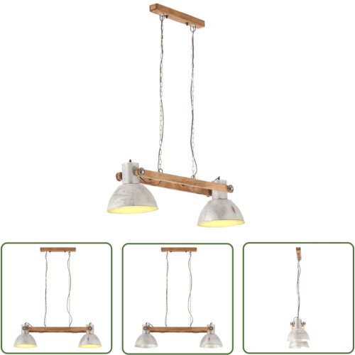  The Living Store Industrijska viseča svetilka 25 W srebrna 109 cm E27 - Viseča Svetilka, (21745075) Slike