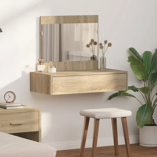vidaXL Sonoma hrast Inženjersko drvo 83 x 40 x 70 cm Ogledalo vidaXL Sonoma hrast Inženjersko drvo 83 x 40 x 70 cm Ogledalo