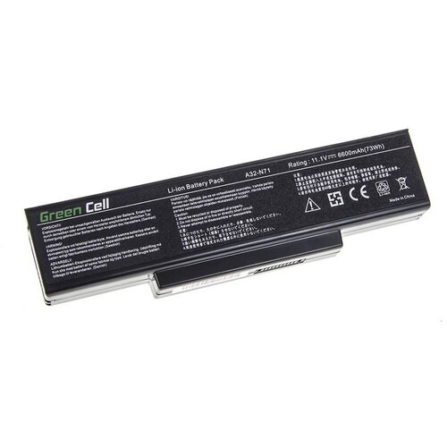 Green cell Baterija za Asus A72 / K72 / N71 / N73, 6600 mAh Slike