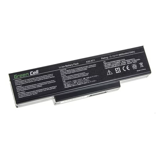 Green cell Baterija za Asus A72 / K72 / N71 / N73, 6600 mAh