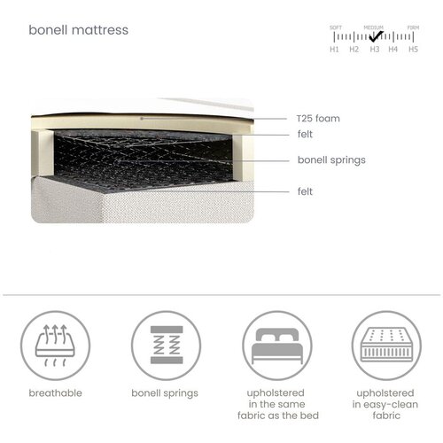Maison de R&amp;ecirc;ve Bež boxspring postelja s prostorom za shranjevanje 180x200 cm Novento &amp;ndash; Slike