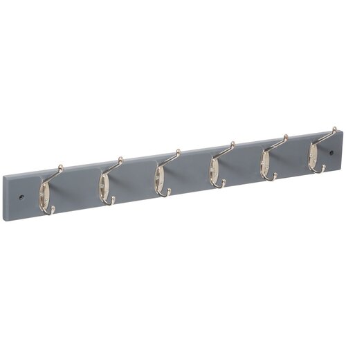  Zidni čiviluk sa 6 kukica Hooks sivi Slike