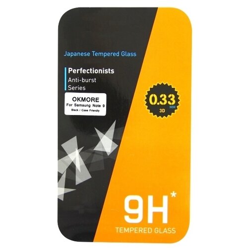 Okmore kaljeno za&amp;scaron;čitno steklo za samsung galaxy note 9, full cover 3D, črno Slike