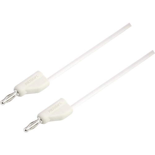 Voltcraft Merilni kabel [vtikač 4 mm - vtikač 4 mm] 2 m bele barve MSB-300 zložljiv drug v drugega, (20422826) Cene