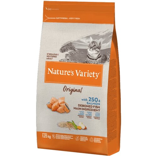 Nature's Variety Hrana za sterilisane mačke Sterilised gain Original, Losos - 7 kg Slike