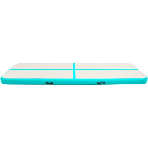  Strunjača na napuhavanje s crpkom 400 x 100 x 15 cm PVC zelena Slike