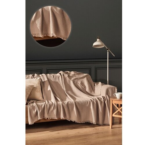 Lessentiel Maison Rjavo pregrinjalo iz recikliranega bombaža 170x205 cm Merlin – Cene