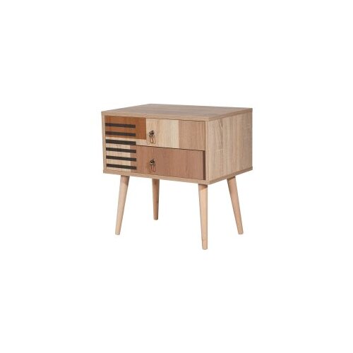 Hanah home Noćni ormarić City Colorblock, 60x61x40 cm, Šareni Cene