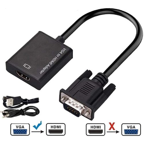 Fast Asia adapter-konvertor VGA na HDMI+Micro+Audio Cene