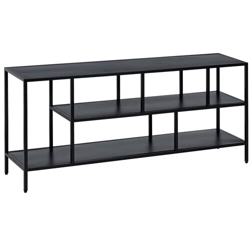 Ixia Črna jeklena TV omarica 120x55 cm – Cene