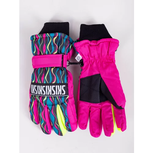 Yoclub Kids's Children's Winter Ski Gloves REN-0243G-A150