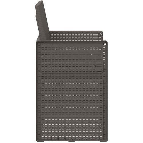  Vrtne stolice za blagovanje 2 pcs Svjetlosiva i antracit PP Slike