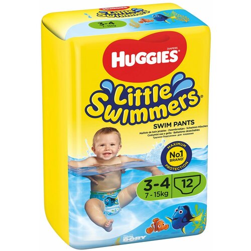 Huggies pelene za male plivače (3-4) 7-15 kg P12/1 Slike