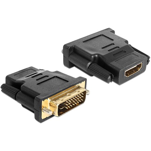 Delock 65466 DVI / HDMI adapter [1x muški konektor DVI, 24 + 1 pol - 1x ženski konektor HDMI] crna Cijene