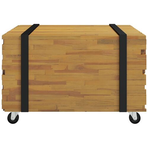  Kava Stol Smeđa 60 x 60 x 38 cm Čvrsto teak drvo Slike