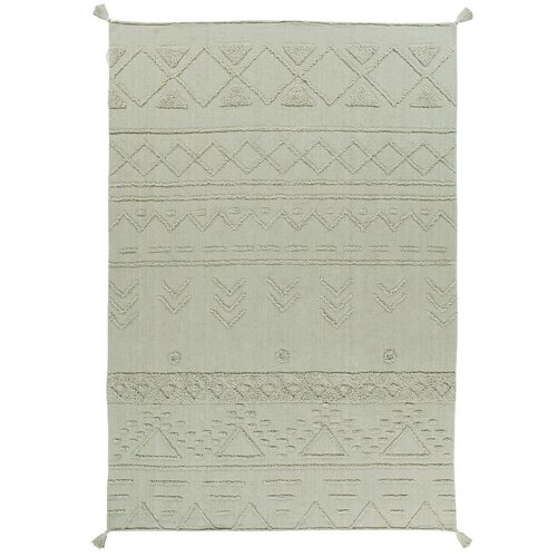 Lorena Canals Svijetlo zeleni periv/ručno rađen pamučan tepih 170x240 cm Tribu Olive – Cijene