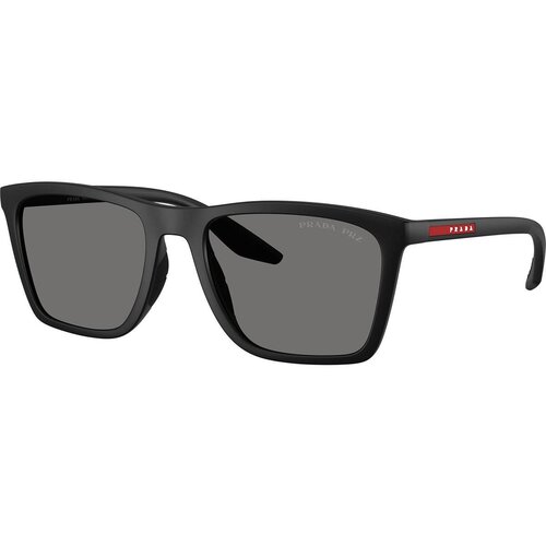 Prada Linea Rossa PSB08S 1BO02G Polarized ONE SIZE (56) Črna/Siva Cene