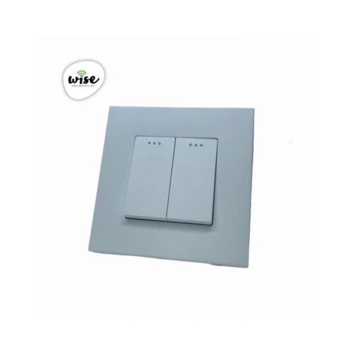 Wise prekidač mehanički, 2 tastera, pvc mat panel PM8013 Slike