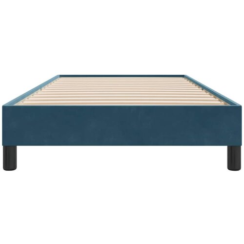 Box Spring krevet bez madraca tamnoplavi 90x210 cm samt Slike