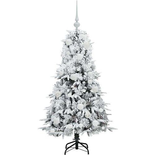 VidaXL Umjetno božićno drvce s nogom s stalakom Zelena 120 cm PE i PVC Slike