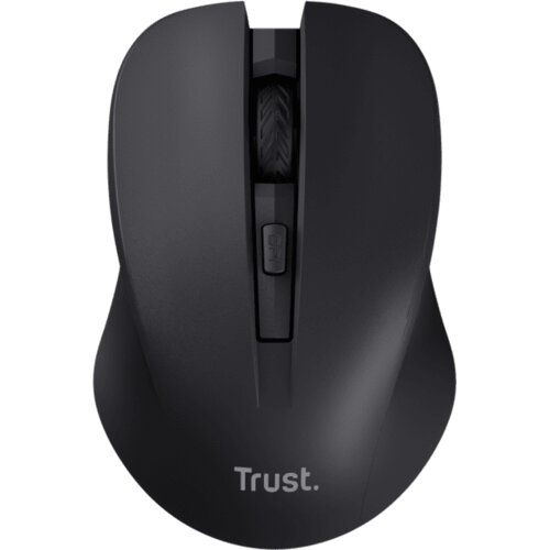 Trust Mydo silent wireless mi&amp;scaron;,crni, 1000-1800 dpi, objeruke, 4 tipke, tihi Slike