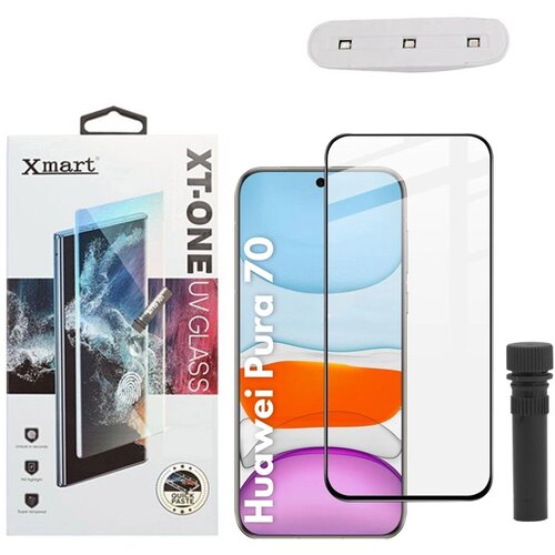Xmart Za&amp;scaron;titno staklo UV Glue Full Cover + lampa za Motorola Edge 50 Fusion Slike