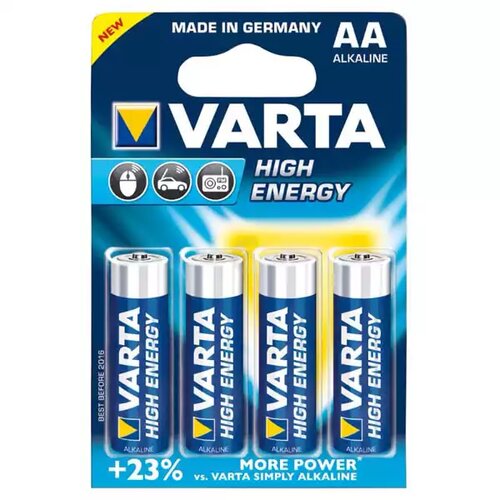 Varta Baterija LR6 High Energy AA, nepunjiva 1/4 Slike