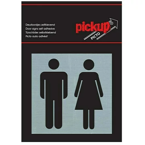x nalepka pickup (motiv: moški/ženske, 80 80 mm)