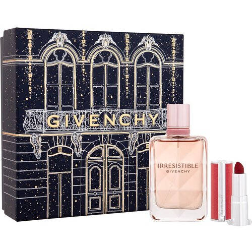 Givenchy Irresistible Very Floral darilni set parfumska voda 50 ml + &amp;scaron;minka Le Rouge Sheer Velvet 1,5 g 27 za ženske Slike