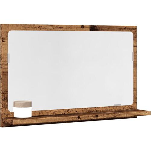 vidaXL Kupaonski ormarić s ogledalom staro drvo 60x11x37 cm Cijene