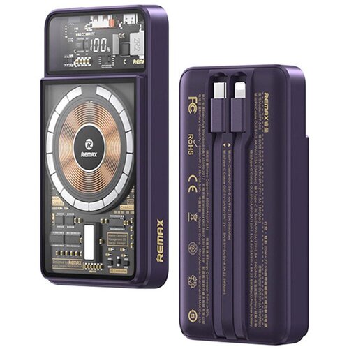 Remax Power bank prenosiva baterija Phantom Series RPP-580 PD 20W+QC 22.5W 10000mAh ljubicasti Cene