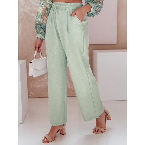 DStreet Spodnie damskie wide leg MILLIVIO zielone Slike