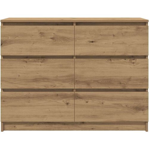VidaXL Komoda artisan hrast 100x35x76 cm konstruiranog drva Slike