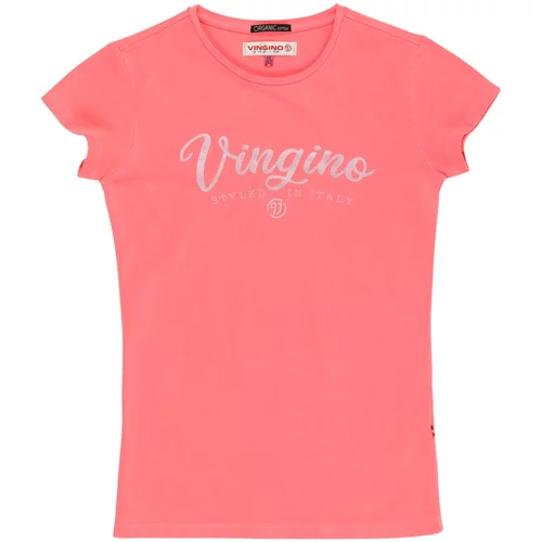 VINGINO Majica svijetlosiva / lubenica roza
