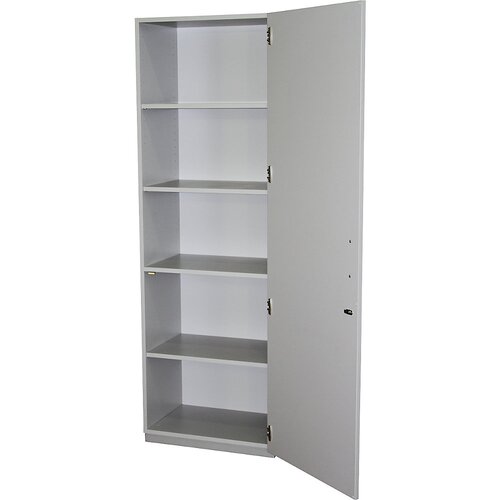 Eurokraft pro Omara s krilnimi vrati, Vx&amp;Scaron;xG 1864 x 615 x 440 mm, 4 police, svetlo siva RAL 7035 z 1 krilnimi vrati Slike