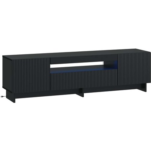  LED TV kabinet Crna Konstruirano drvo Cene