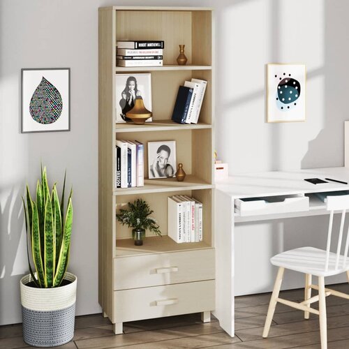  Visoka komoda HAMAR boja meda 60 x 35 x 180 cm masivna borovina Cijene