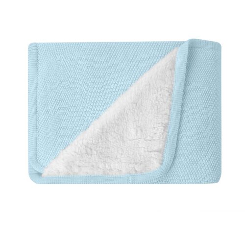 Kikka Boo pleteno dvostrano baby ćebence sherpa 75x100 dream big blue ( KKB12047 ) Cene