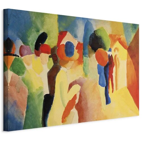  Slika - August Macke – With a Yellow Jacket 120x80 Standard Cene